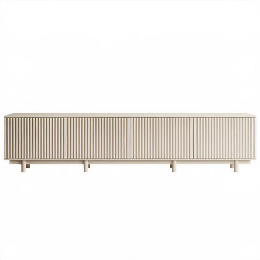 Kremowa szafka RTV z lakierowanej płyty MDF 180 x 40 x 55 cm